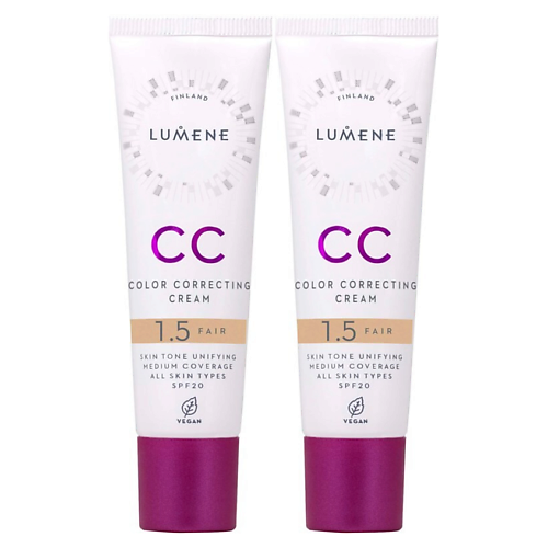 Набор средств для лица LUMENE Набор CC-кремов CC Color Correcting Cream SPF 20