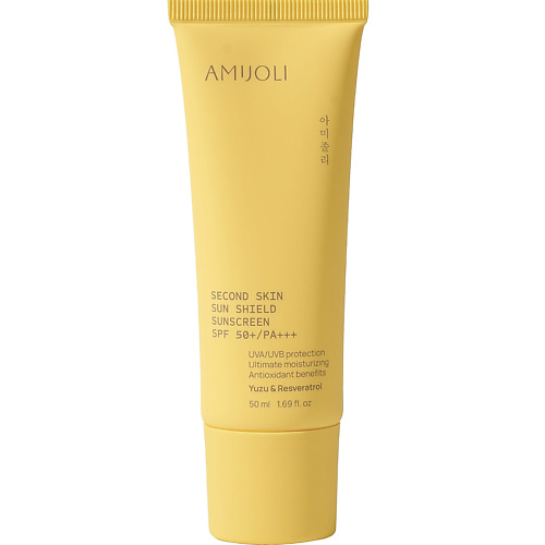 Солнцезащитный крем для лица AMIJOLI Крем для лица солнцезащитный SPF 50+/Pa+++ Yuzu & Resveratrol Second Skin Sun Shield