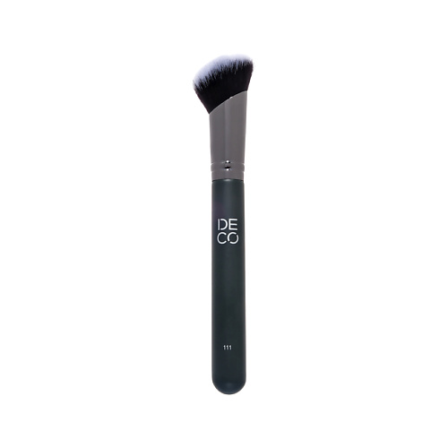 Кисть для лица DECO. Кисть MAKE UP BRUSH FACE универсальная синтетическая скошенная №111