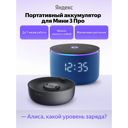 

ЯНДЕКС Портативный аккумулятор YNDX-00650BLK, Портативный аккумулятор YNDX-00650BLK