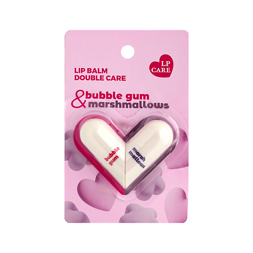 Бальзам для губ LP CARE Бальзам для губ DOUBLE CARE (бабл гам и маршмеллоу)