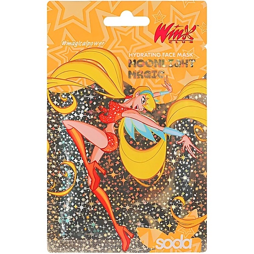 Маска для лица SODA Маска для лица увлажняющая Moonlight Magic #magicalpower. Коллекция Winx