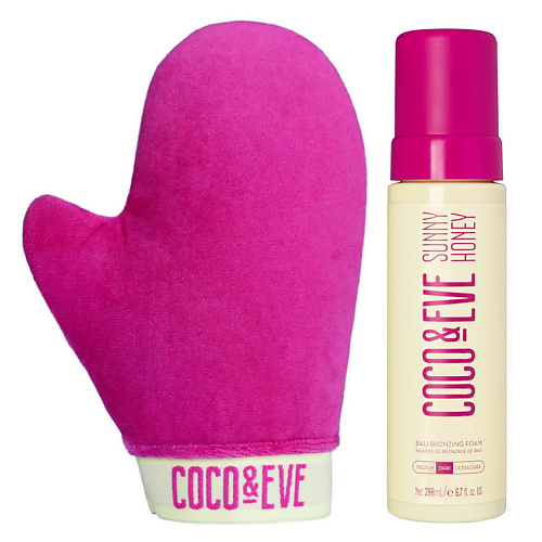 Мусс-автозагар для тела COCO & EVE Набор для автозагара Bali Bronzing Foam + Tanning Mitt
