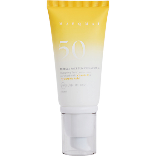 Солнцезащитный крем для лица MASQMAI Крем для лица ультра лёгкий SPF 50 Face Sun Cream