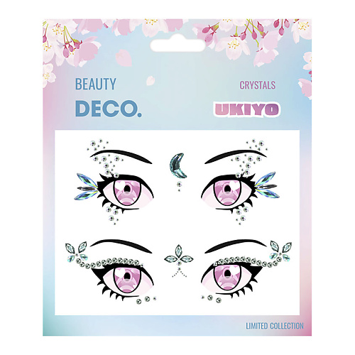Наклейки для лица DECO. Кристаллы для лица и тела UKIYO by Miami Tattoos (Summer Night)