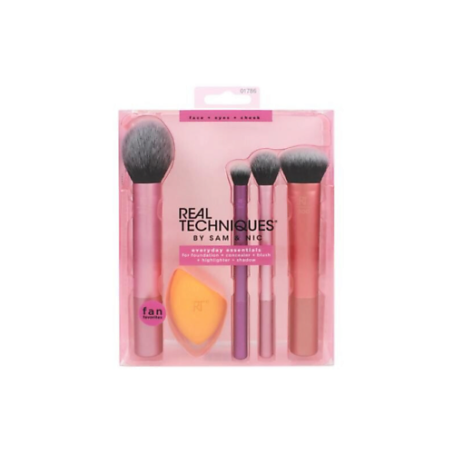 Набор кистей REAL TECHNIQUES Набор кистей и спонж для макияжа Full Set Makeup Brushes