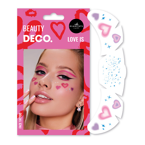 Наклейки для лица DECO. Переводные тату-веснушки by Miami tattoos (love is)