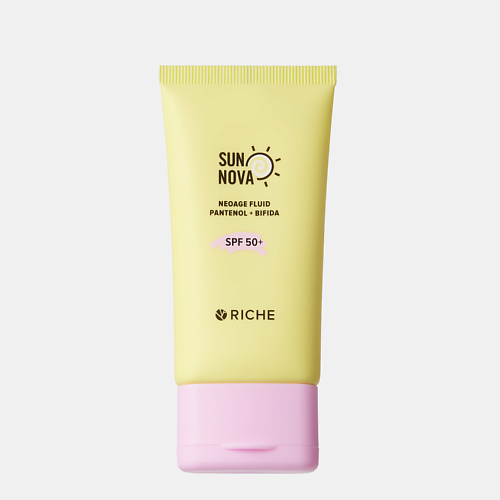 Солнцезащитный флюид для лица RICHE Солнцезащитный крем - флюид  SPF 50+ с пантенолом и постбиотиком