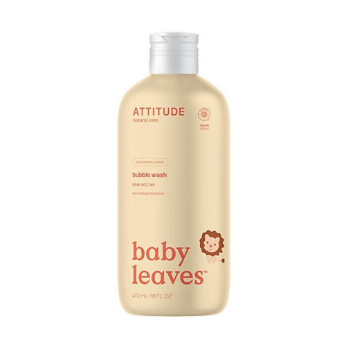Пена для ванны ATTITUDE Детская пена для ванны Baby Leaves Pear Nectar