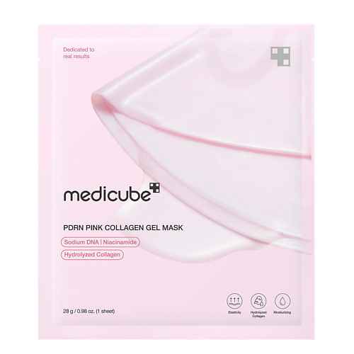 Маска для лица MEDICUBE Гидрогелевая маска PDRN Pink Collagen Gel Mask