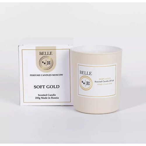 Свеча ароматическая BELLE LAR BRANCE Парфюмированная свеча SOFT GOLD