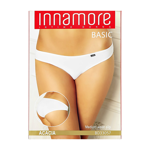 Трусы INNAMORE Трусы женские UNDERWEAR cлипы средней посадки из хлопка (nero, 3)