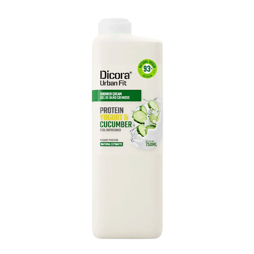 

DICORA URBAN FIT Крем-гель для душа PROTEIN Yogurt & Cucumber 750, Крем-гель для душа PROTEIN Yogurt & Cucumber