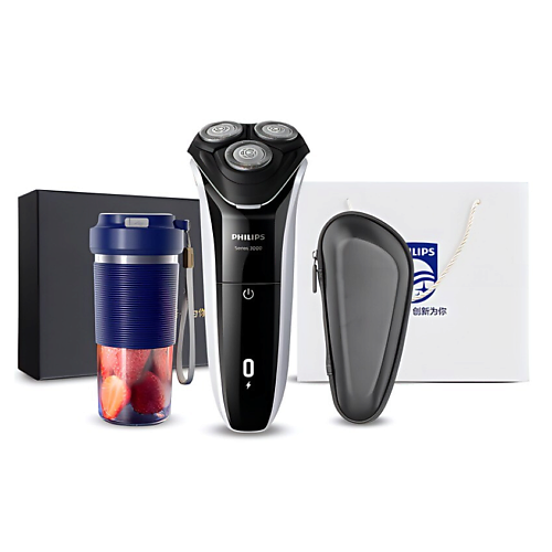 Электробритва PHILIPS Электробритва Series 3000 S3103 + Чехол + Портативный блендер