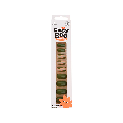 Накладные ногти EASYBEE Набор накладных ногтей с клеевыми стикерами
