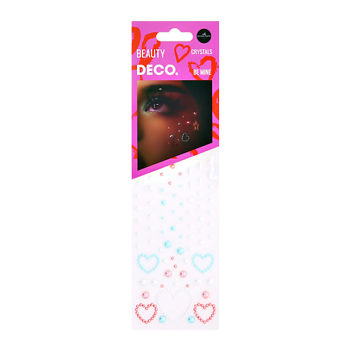 Наклейки для лица DECO. Кристаллы для лица и тела LOVE by Miami tattoos (be mine)