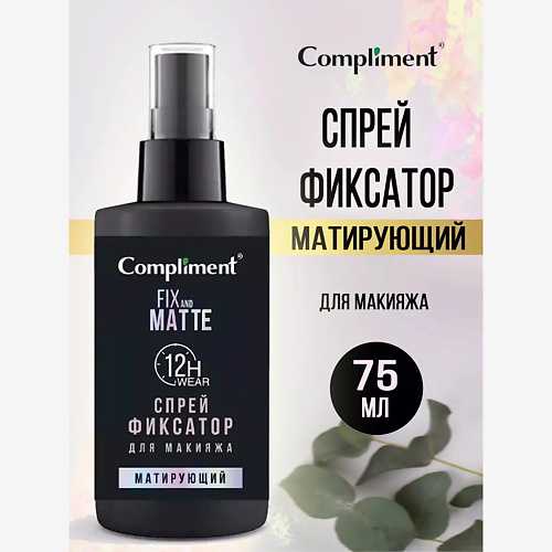 Фиксатор макияжа COMPLIMENT Спрей-фиксатор для макияжа матирующий