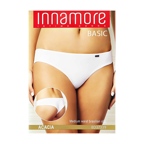 Трусы INNAMORE Трусы женские UNDERWEAR бразилиано средней посадки из хлопка (nero, 2)