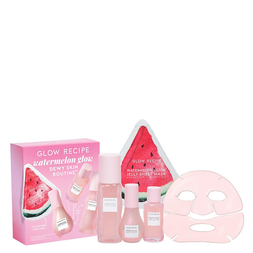 Набор средств для лица GLOW RECIPE Набор уходовый для лица женский Watermelon Glow Dewy Skin Routine