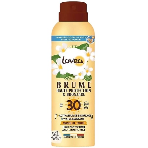 Лосьон для загара LOVEA Мист для загара с высокой степенью защиты SPF30 Braume Haute Protection & Bronzage