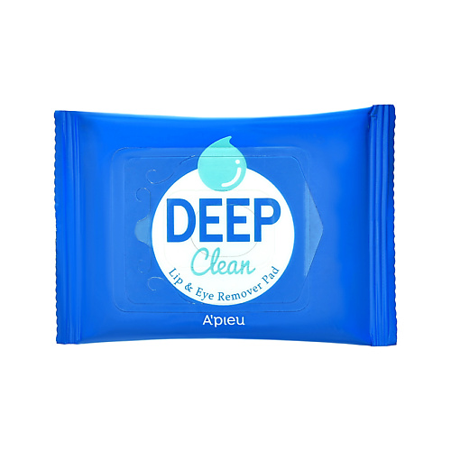 Салфетки для снятия макияжа DEEP CLEAN для глаз и губ