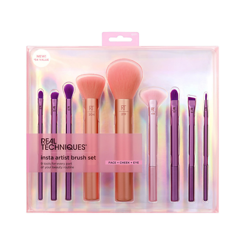 Набор кистей REAL TECHNIQUES Набор кистей для макияжа Insta Artist Brush Set
