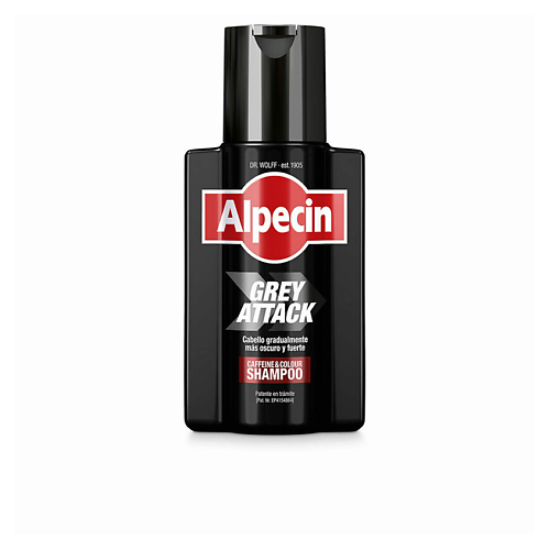 Шампунь для волос ALPECIN Оттеночный шампунь с кофеином для темных волос Alpecin Grey Attack