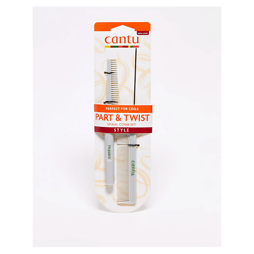 Расческа для волос CANTU Cantu, Набор Style, Part & Twist, 2 гребня