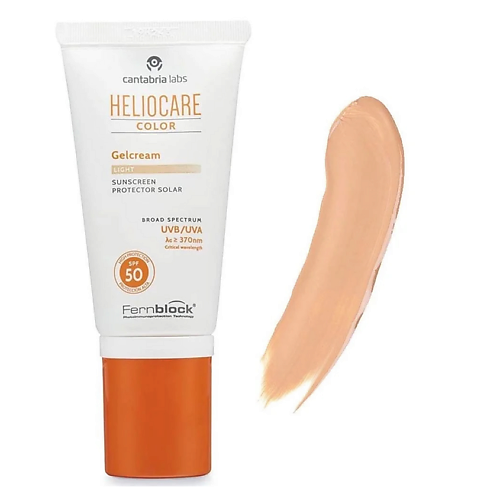 BB крем для лица CANTABRIA LABS Оттеночный солнцезащитный гель-крем для лица Heliocare SPF 50