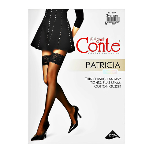 Колготки CONTE ELEGANT Колготки женские FANTASY PATRICIA (Nero) р-р 3