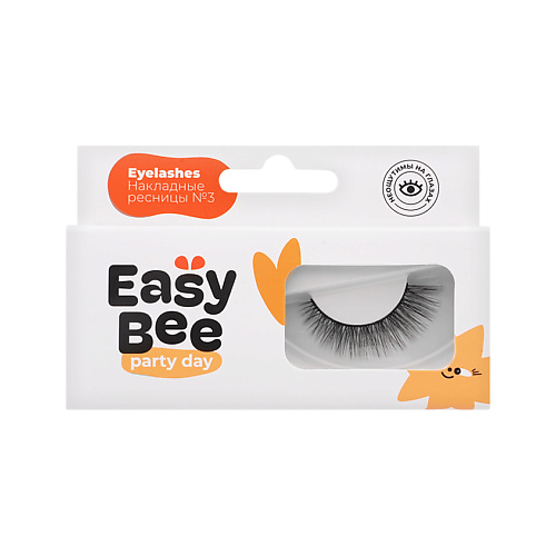 Ресницы накладные EASYBEE Накладные ресницы PARTY DAY EYELASHES №03 черные