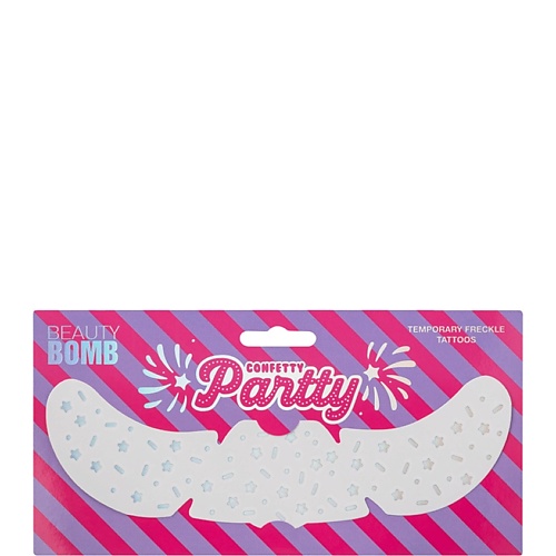 Наклейки для лица BEAUTY BOMB Переводные тату-веснушки Confetty Partty