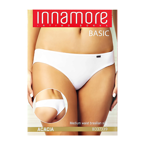 Трусы INNAMORE Трусы женские UNDERWEAR бразилиано средней посадки из хлопка (bianco, 4)