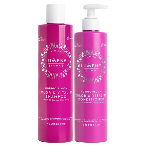 Набор для ухода за волосами LUMENE Набор для окрашенных волос Nordic Bloom Color & Vitality Bundle: Шампунь + Кондиционер