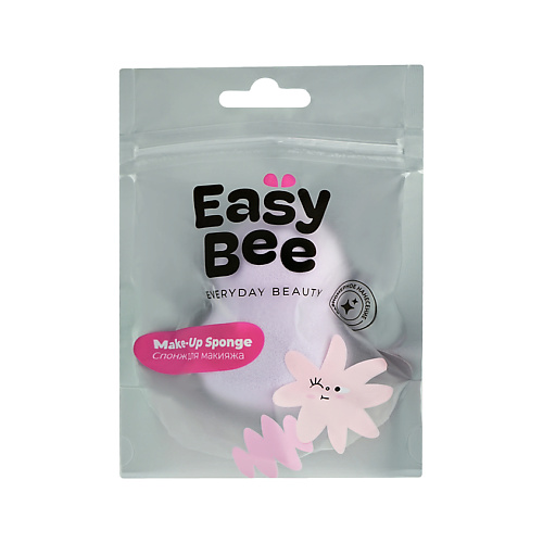 Спонж для нанесения макияжа EASYBEE Спонж для макияжа BEAUTY DAY фигурный