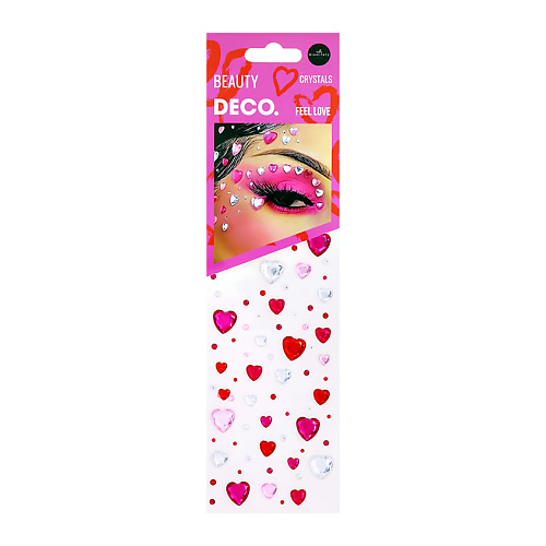 Наклейки для лица DECO. Кристаллы для лица и тела LOVE by Miami tattoos (feel love)