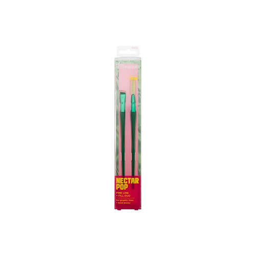 Набор кистей REAL TECHNIQUES Набор кистей для макияжа Nectar Pop Fine Line + Fill Duo