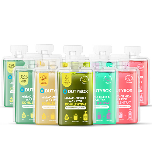 

DUTYBOX Жидкое мыло пенка для рук и тела, 10 концентратов 5 разных ароматов, Жидкое мыло пенка для рук и тела, 10 концентратов 5 разных ароматов