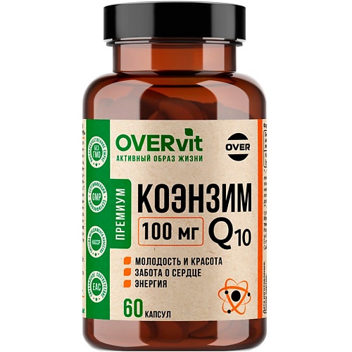БАД к пище "Коэнзим Q10 100 мг максимум" OVERvit
