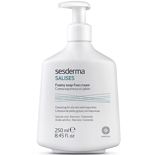 Пенка для умывания SESDERMA Крем пенящийся для умывания для лица и тела Salises