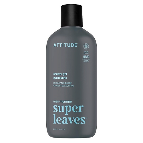 Гель для душа ATTITUDE Гель для душа Super Leaves Men Eucalyptus & Sage