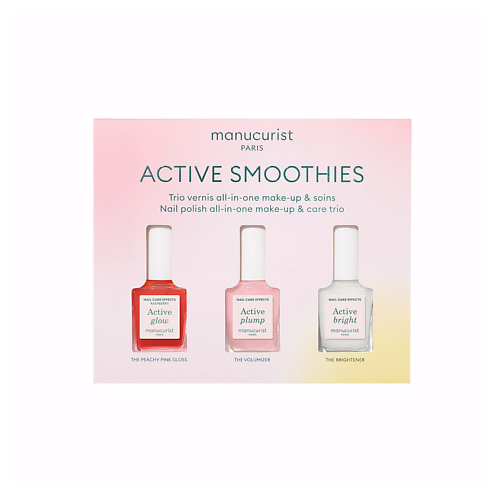 Набор моделирования ногтей полигелем MANUCURIST Набор лаков Active Mini Smoothies