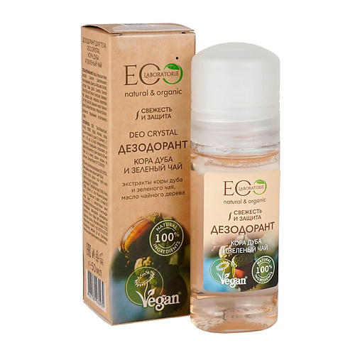 Дезодорант-ролик EO LABORATORIE Део-ролл жен. DEO CRYSTAL Кора дуба и зеленый чай