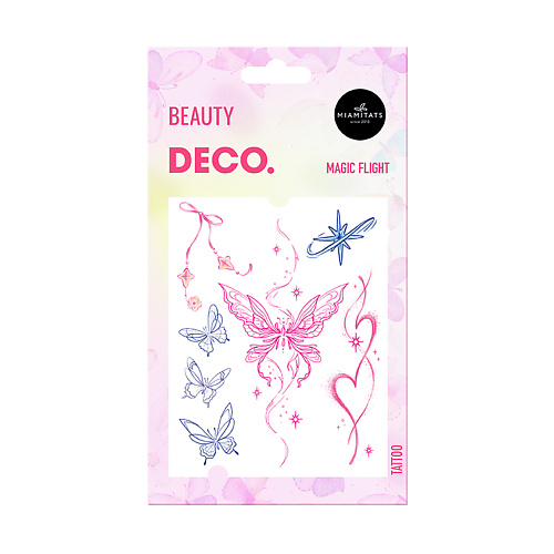 Тату DECO. Набор переводных татуировок для тела FAIRYCORE by Miami Tattoos переводная (magic flight)