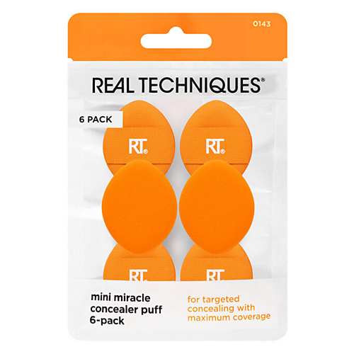 Спонж для нанесения макияжа REAL TECHNIQUES Набор спонжей Mini Concealer Puff