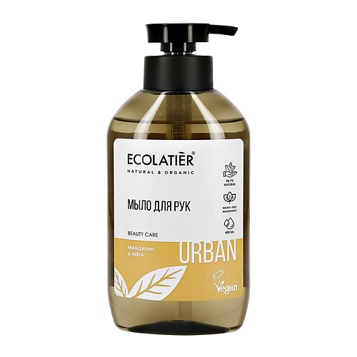 Мыло жидкое для умывания ECOLATIER Ecolatier Мыло жидкое Мандарин и мята