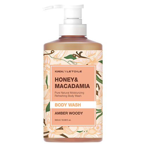 Гель для тела KUNDAL Гель для душа Honey & Macadamia Amber Woody Body Wash