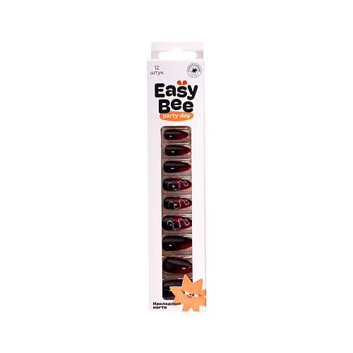 Накладные ногти EASYBEE Набор накладных ногтей с клеевыми стикерами