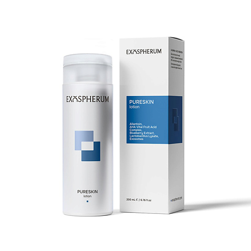 

EXOSPHERUM EXO PureSkin Lotion, Лосьон с экзосомами матирующий для жирной кожи 200, EXO PureSkin Lotion, Лосьон с экзосомами матирующий для жирной кожи