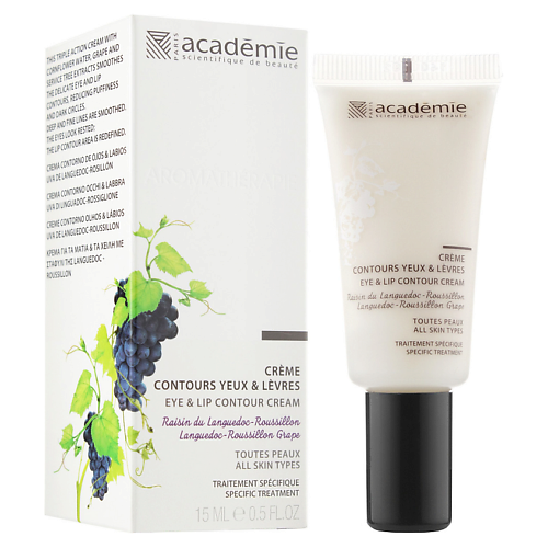 Крем для лица ACADEMIE Крем для кожи вокруг глаз и губ Academie Aromatherapie Contours Yeux & Levres